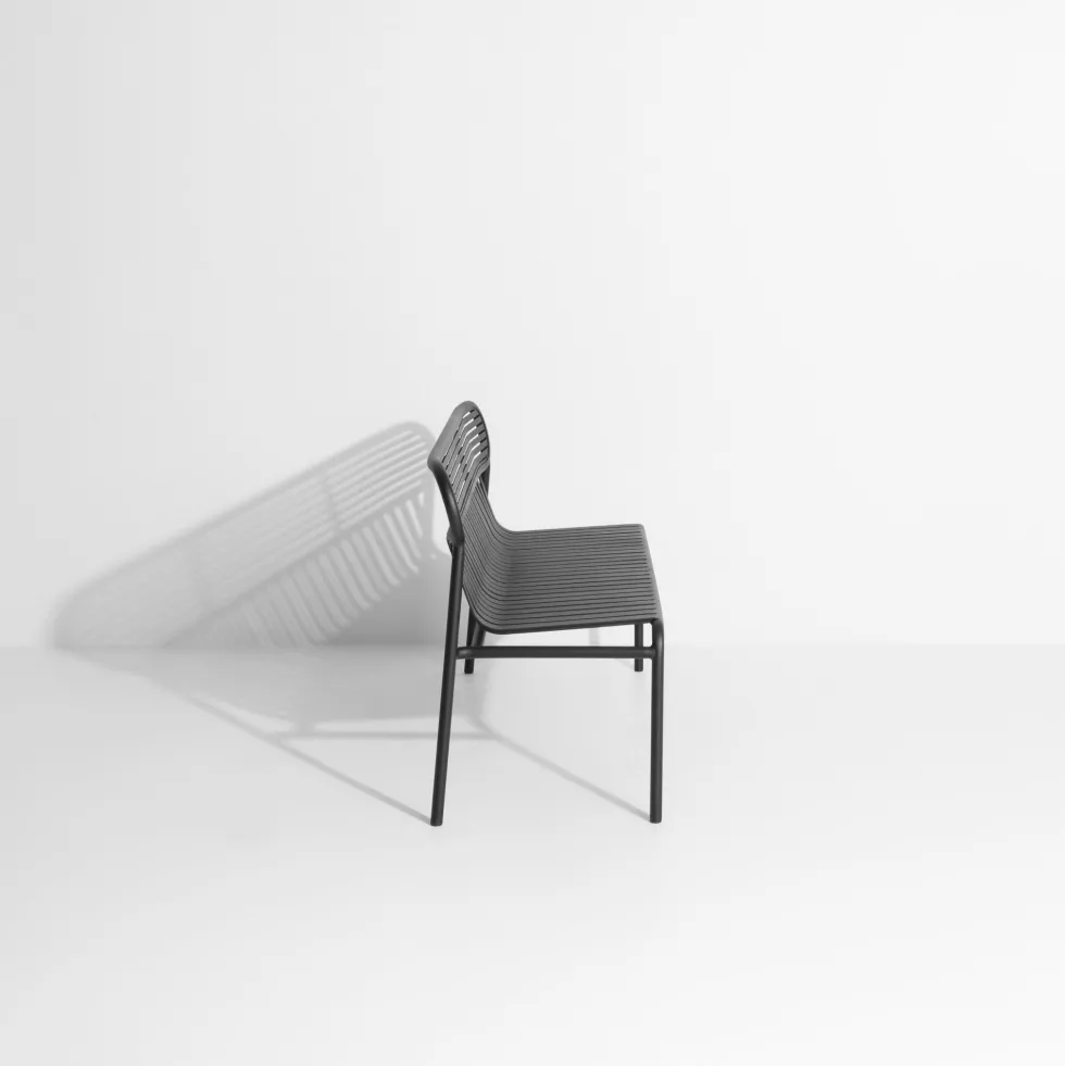 Banc de jardin noir Week-End - Petite Friture