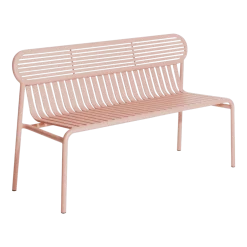 Banc de jardin rose blush Week-End - Petite Friture