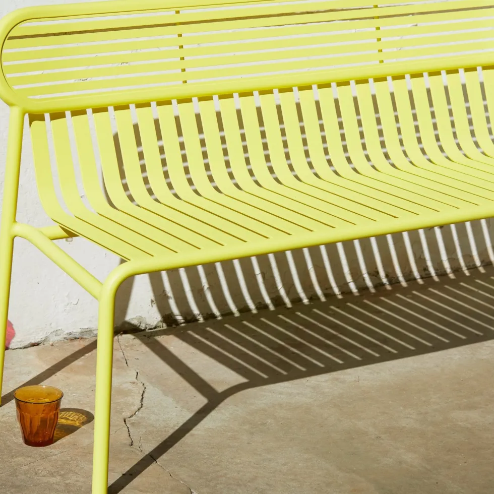 Banc de jardin rose blush Week-End - Petite Friture