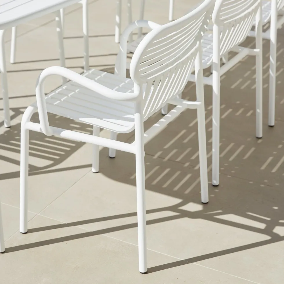 Banc de jardin rose blush Week-End - Petite Friture