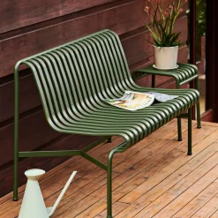 Banc de jardin sans accoudoirs en métal anthracite Palissade - HAY