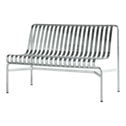 Banc de jardin sans accoudoirs en métal gris galvanisé Palissade - HAY