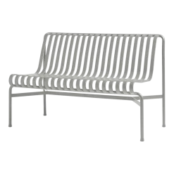 Banc de jardin sans accoudoirs en métal gris Palissade - HAY