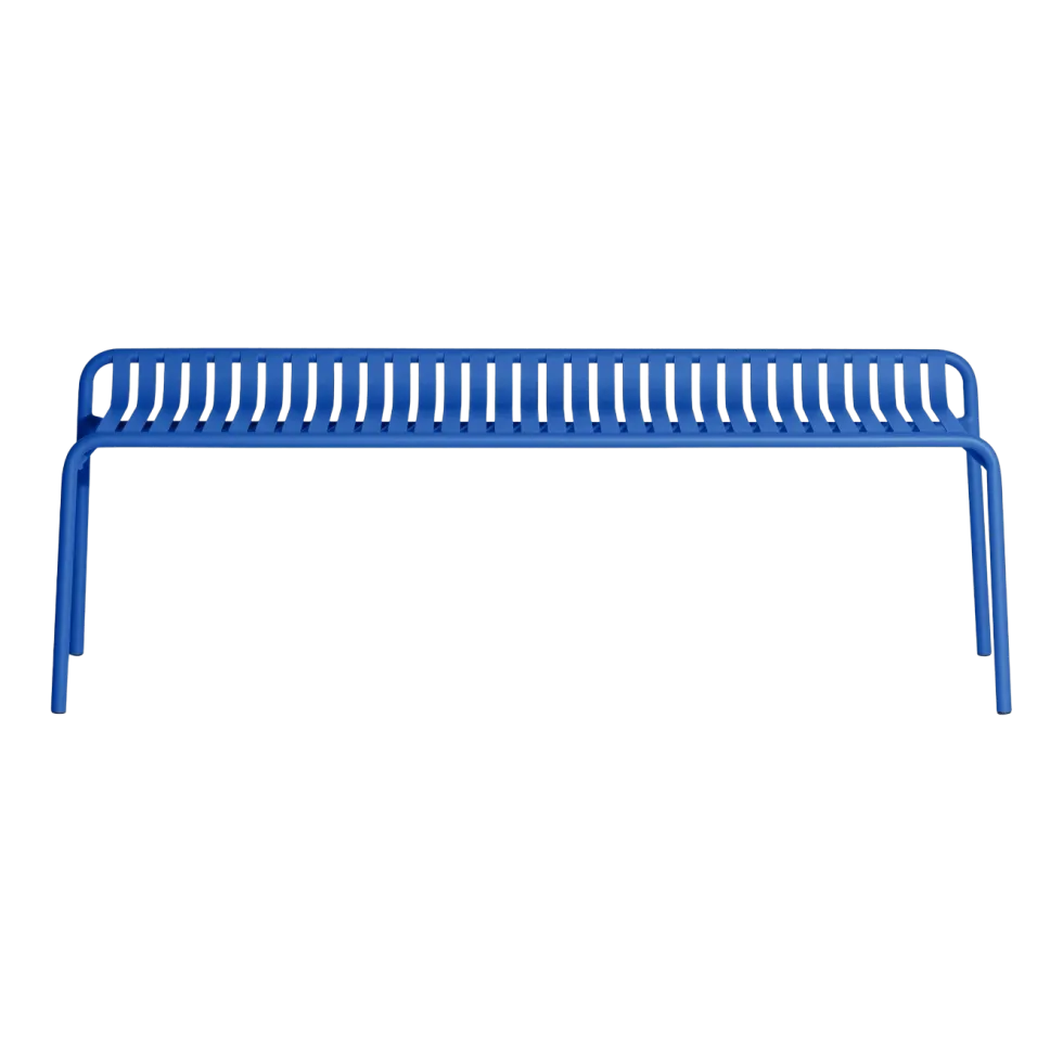Banc de jardin sans dossier bleu 156 x 48 cm Week-end