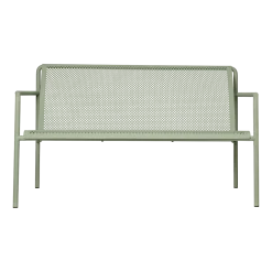 Banc de jardin vert pâle en acier électro-galvanisé 131x75cm Dapple lounge - Ferm living