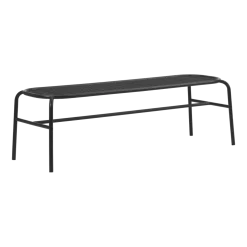 Banc d'extérieur en acier noir Vig - Normann Copenhagen