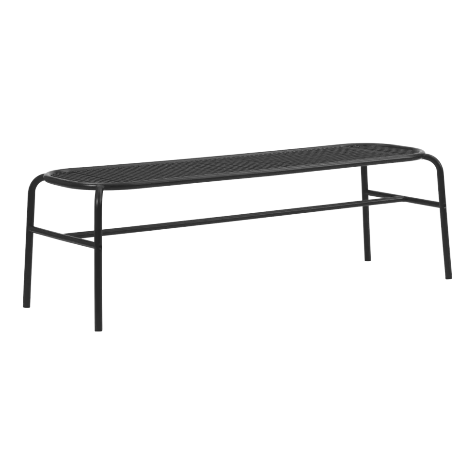 Banc d'extérieur en acier noir Vig - Normann Copenhagen
