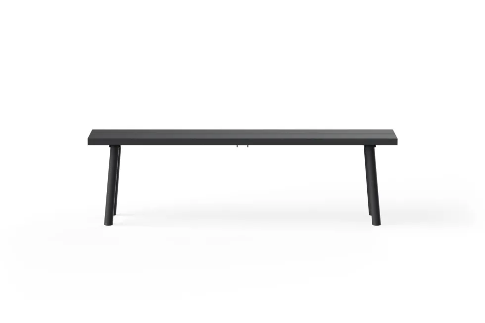 Banc d'extérieur en aluminium noir 160x40x46,5cm Fred's - Fatboy