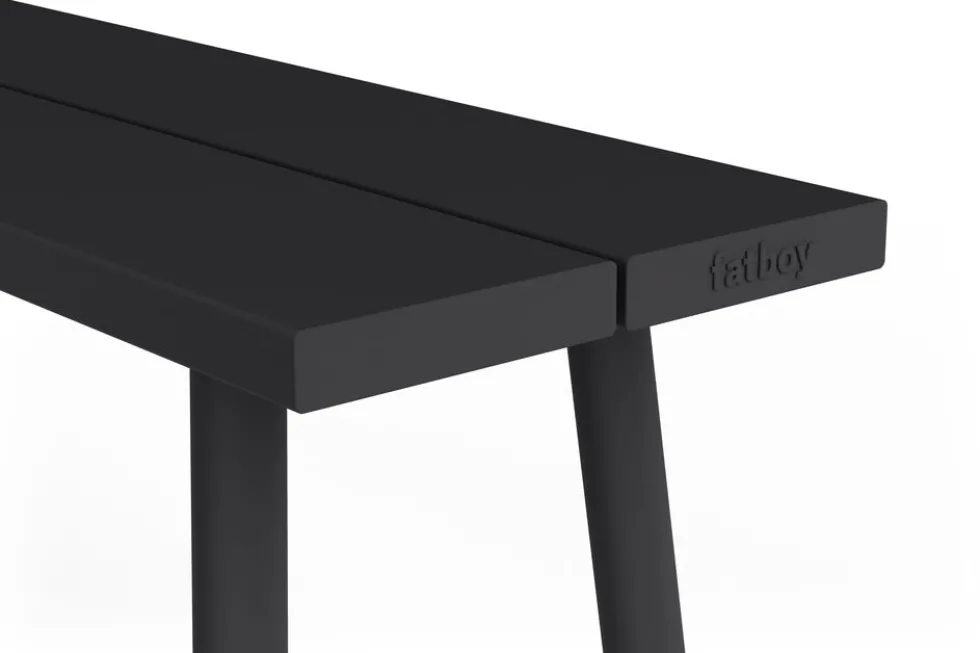 Banc d'extérieur en aluminium noir 160x40x46,5cm Fred's - Fatboy