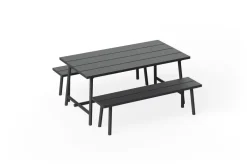 Banc d'extérieur en aluminium noir 160x40x46,5cm Fred's - Fatboy