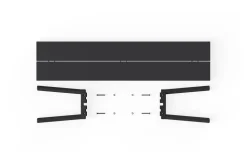 Banc d'extérieur en aluminium noir 160x40x46,5cm Fred's - Fatboy