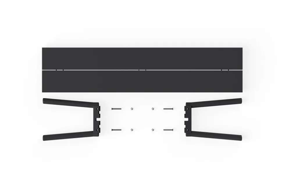 Banc d'extérieur en aluminium noir 160x40x46,5cm Fred's - Fatboy