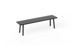 Banc d'extérieur en aluminium noir 160x40x46,5cm Fred's - Fatboy