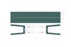 Banc d'extérieur en aluminium vert 160x40x46,5cm Fred's - Fatboy