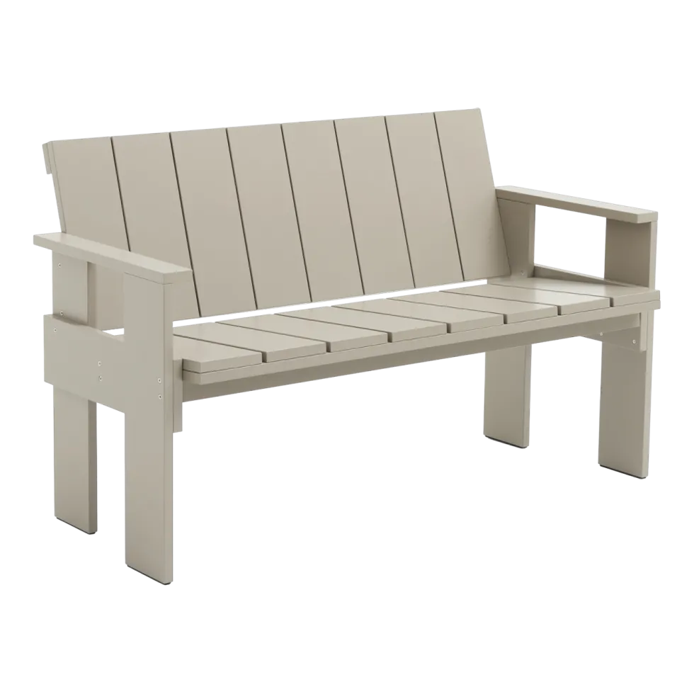 Banc d'extérieur en pin laqué london fog Crate - Hay
