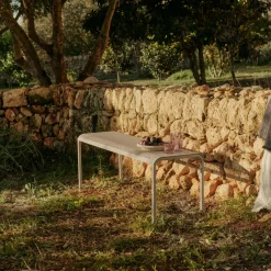 Banc en fer beige 130x39x45cm Dapple - Ferm living