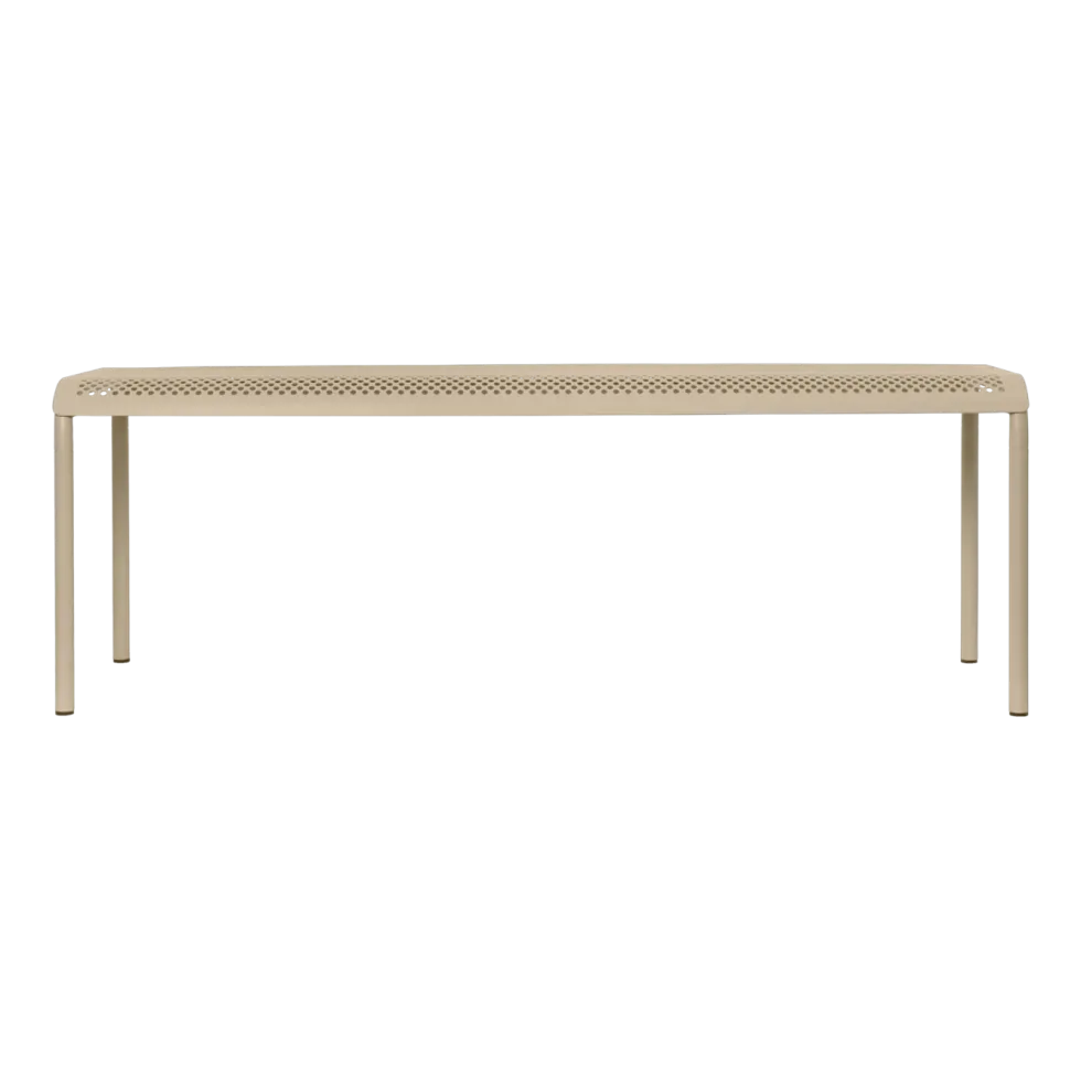 Banc en fer beige 130x39x45cm Dapple - Ferm living