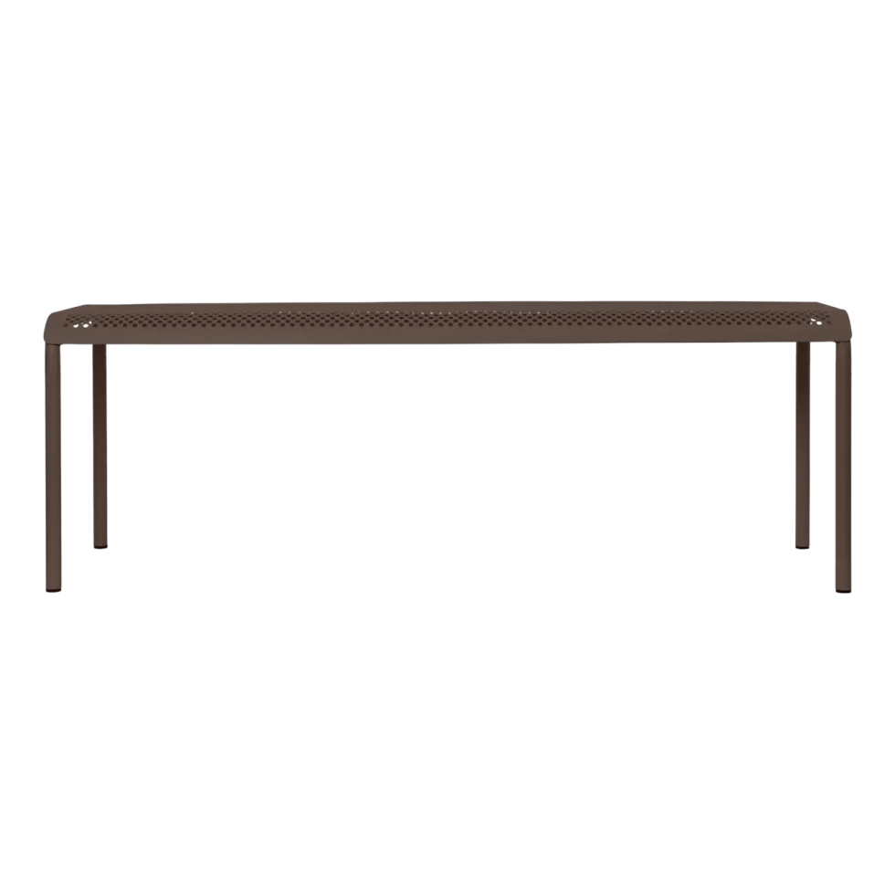 Banc en fer chocolat 130x39x45cm Dapple - Ferm living