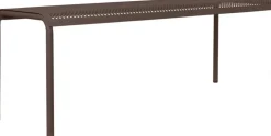 Banc en fer chocolat 130x39x45cm Dapple - Ferm living