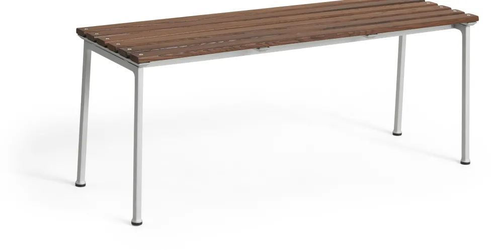Banc en frêne huilé et aluminium 114x37x46cm Traverse - Hay