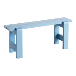 Banc en pin laqué bleu azure 111 x 23 x 45 cm Weekday - Hay