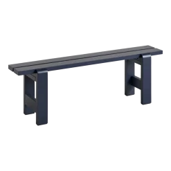 Banc en pin laqué bleu métal 111 x 23 x 45 cm Weekday - Hay