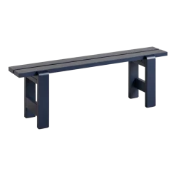 Banc en pin laqué bleu métal 140 x 23 x 45 cm Weekday - Hay