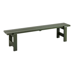 Banc en pin laqué olive 190 x 32 x 45 cm Weekday - Hay