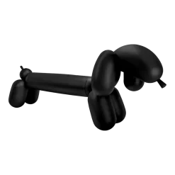 Banc en plastique recyclé noir en forme de chien Attackle recycled - Fatboy