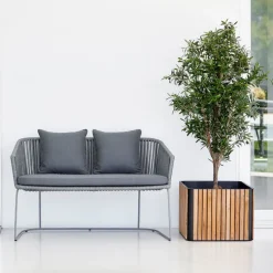 Banc gris Moments - Cane-Line