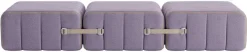 Banc modulable en tissu dama lilas 204x68x34cm Curt - Ambivalenz