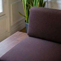 Banquette en laine bordeaux Mid - Kann Design