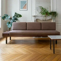 Banquette en laine marron Mid - Kann Design