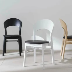 Base de chaise en frêne noir Rainbow - Hans k