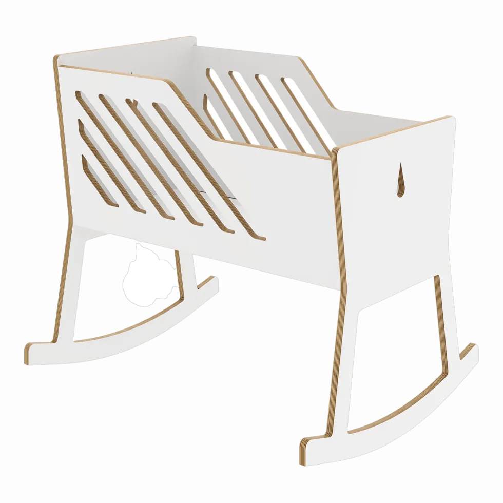Berceau blanc Tuli - Nuki Shop