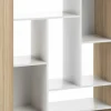 Bibliothèque blanche et chêne Seoul - TEMAHOME