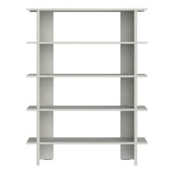 Bibliothèque en acier pebble grey 156cm Hes - noo.ma