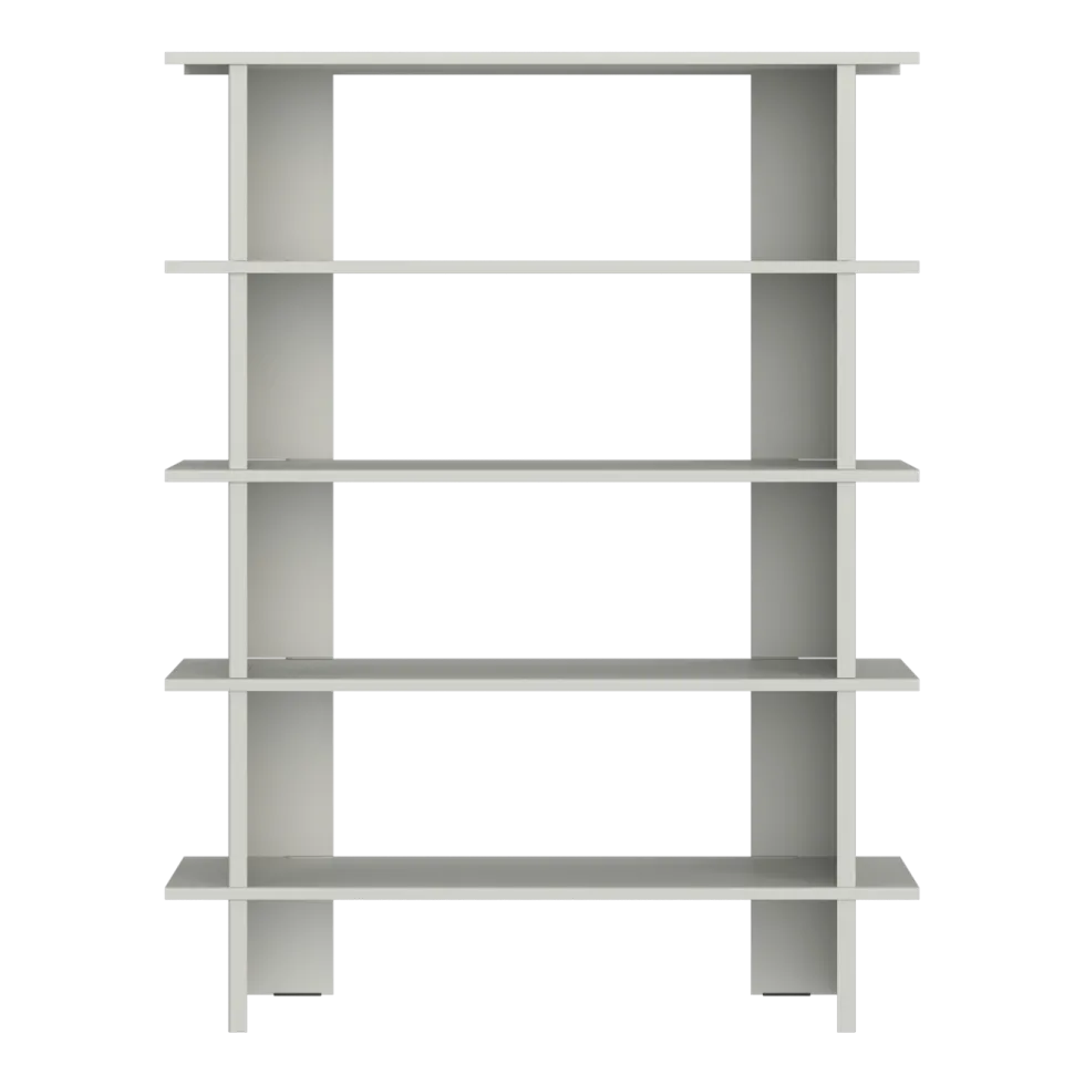 Bibliothèque en acier pebble grey 156cm Hes - noo.ma