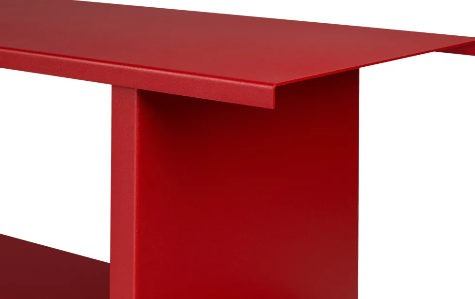 Bibliothèque en acier rouge tomate 156cm Hes - noo.ma