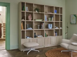 Bibliothèque en bois mdf blanc 87x218cm - Muuto