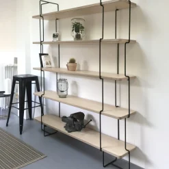 Bibliothèque en bois Pauline - Compagnie