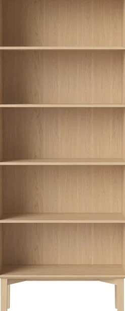 Bibliothèque en chêne huilé blanchi 200cm Silencieuse - Bolia