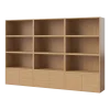 Bibliothèque en chêne huilé 210 x 140 cm Combination 17 - Bolia