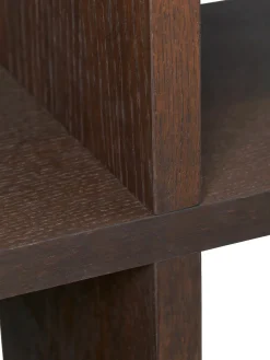 Bibliothèque en chêne naturel laqué teinté foncé 122,5x72cm Kona - Ferm Living