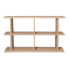 Bibliothèque en chêne naturel laqué 122,5x72cm Kona - Ferm Living