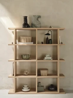Bibliothèque en chêne naturel laqué 122,5x141cm Kona - Ferm Living