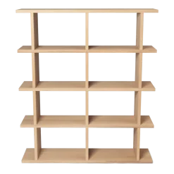 Bibliothèque en chêne naturel laqué 122,5x141cm Kona - Ferm Living