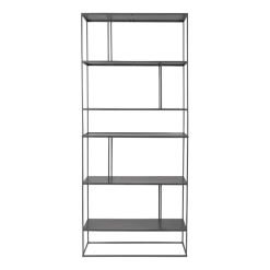 Bibliothèque en fer gris 30x76x88cm Son - Zuiver