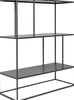 Bibliothèque en fer gris 30x76x88cm Son - Zuiver