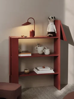 Bibliothèque en mdf rouge Horse - Ferm living